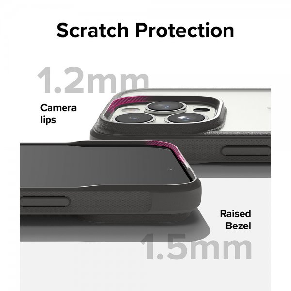Ringke iPhone 15 Pro Max Cover Fusion Bold Grå