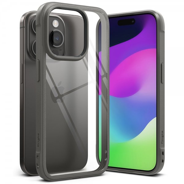 Ringke iPhone 15 Pro Max Cover Fusion Bold Grå