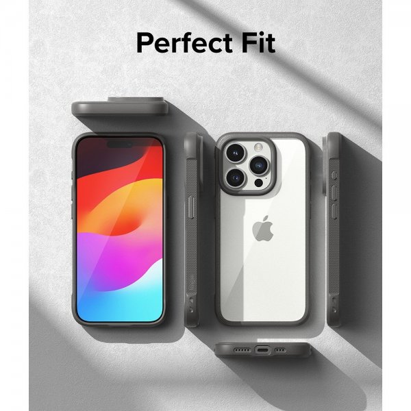 Ringke iPhone 15 Pro Max Cover Fusion Bold Grå