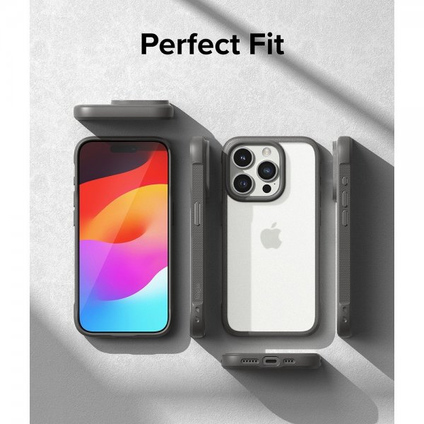 Ringke iPhone 15 Pro Max Cover Fusion Bold Matgrå