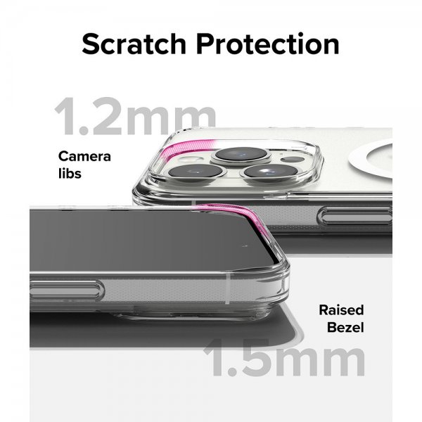 Ringke iPhone 15 Pro Max Cover Fusion Magnetic Matte Clear