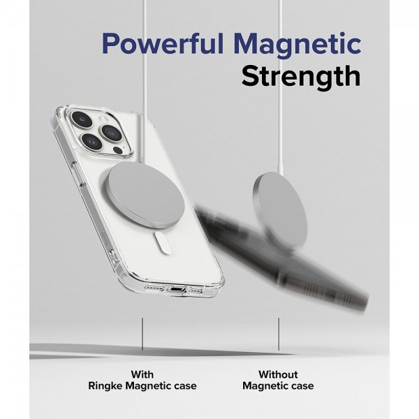 Ringke iPhone 15 Pro Max Cover Fusion Magnetic Matte Clear