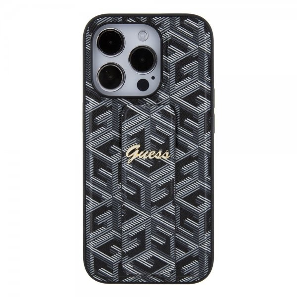 Guess iPhone 15 Pro Max Cover G Cube Grip Stand Sort