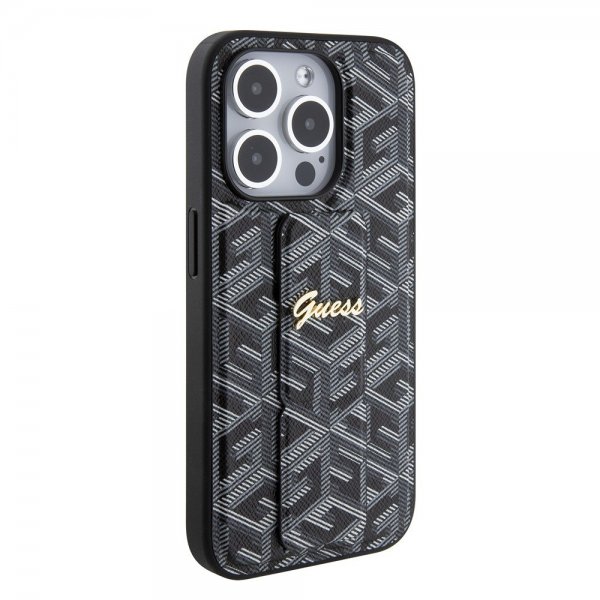 Guess iPhone 15 Pro Max Cover G Cube Grip Stand Sort