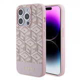 Guess iPhone 15 Pro Max Cover G Cube MagSafe Pink