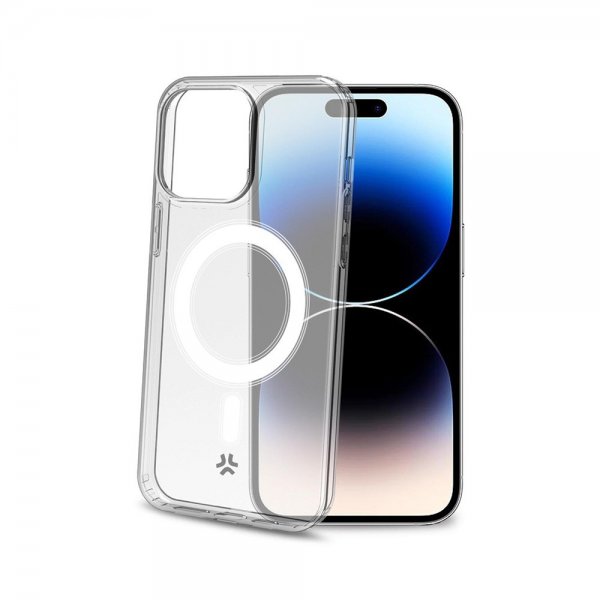 Celly iPhone 15 Pro Max Cover GELSKINMAG MagSafe Transparent