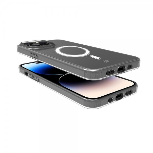 Celly iPhone 15 Pro Max Cover GELSKINMAG MagSafe Transparent