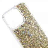 iPhone 15 Pro Max Cover med glimmerpailletter Guld