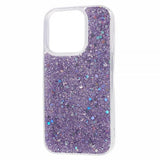 iPhone 15 Pro Max Cover Glitter Pailletter Lilla