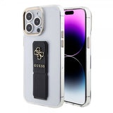 Guess iPhone 15 Pro Max Cover Grip Stand Clear Transparent