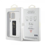 Guess iPhone 15 Pro Max Cover Grip Stand Clear Transparent