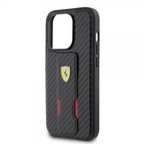 Ferrari iPhone 15 Pro Max Cover Grip Stand Funktion Sort