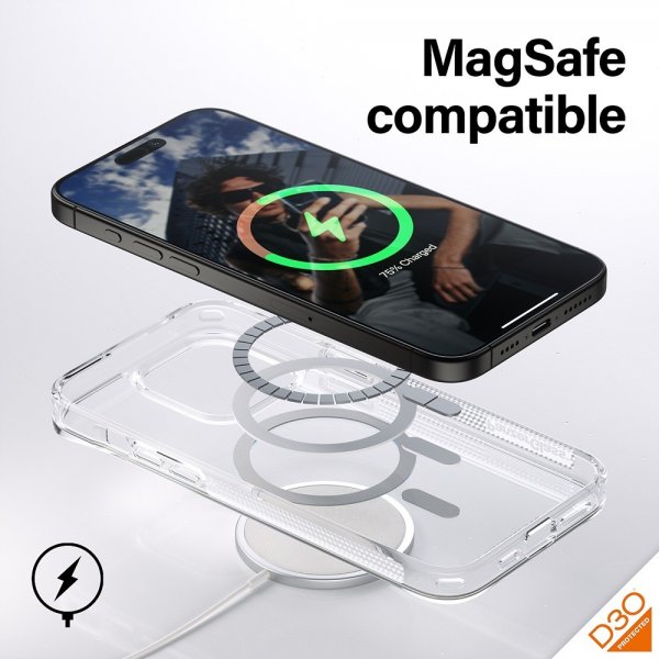 PanzerGlass iPhone 15 Pro Max Cover HardCase MagSafe D3O Transparent
