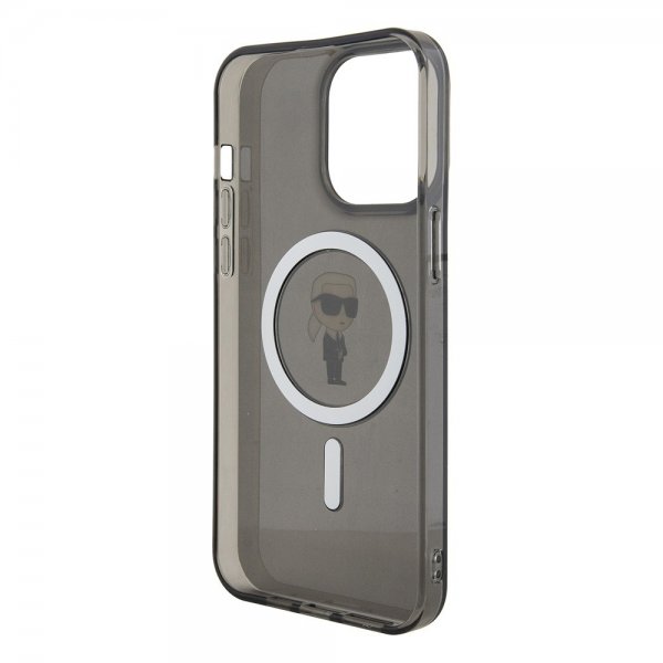 Karl Lagerfeld iPhone 15 Pro Max Cover Ikonik MagSafe Sort