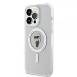 Karl Lagerfeld iPhone 15 Pro Max Cover Ikonik MagSafe Transparent