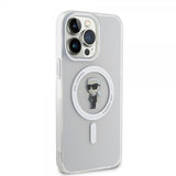 Karl Lagerfeld iPhone 15 Pro Max Cover Ikonik MagSafe Transparent