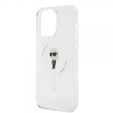 Karl Lagerfeld iPhone 15 Pro Max Cover Ikonik MagSafe Transparent