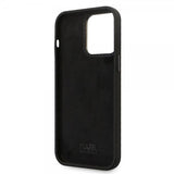 Karl Lagerfeld iPhone 15 Pro Max Cover Ikonik Metal Pin Sort