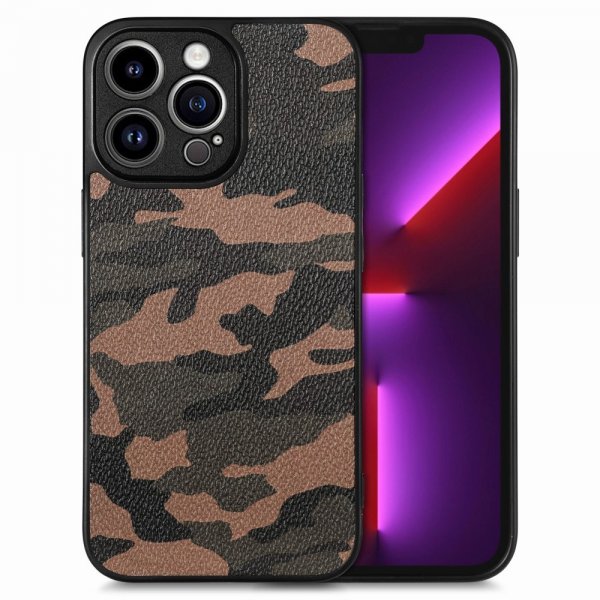 iPhone 15 Pro Max Cover Camouflage Brun