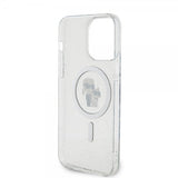 Karl Lagerfeld iPhone 15 Pro Max Cover Karl & Choupette Glitter MagSafe Transparent