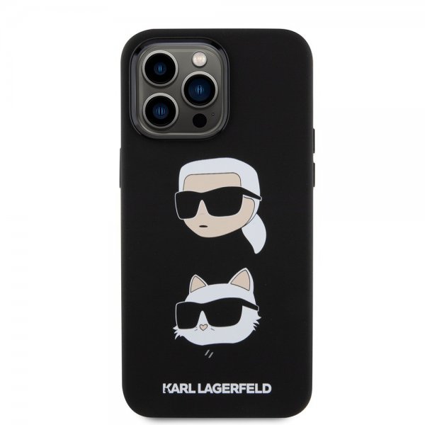 Karl Lagerfeld iPhone 15 Pro Max Cover Karl & Choupette Sort