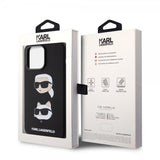 Karl Lagerfeld iPhone 15 Pro Max Cover Karl & Choupette Sort