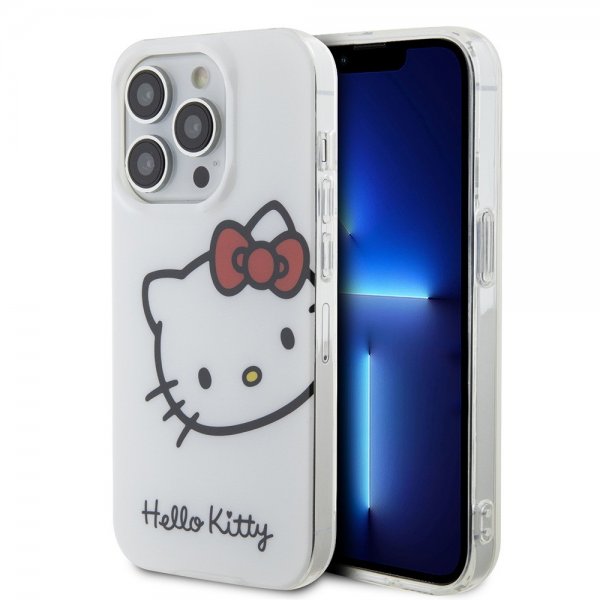 Hello Kitty iPhone 15 Pro Max Cover Kitty Logo Hvid