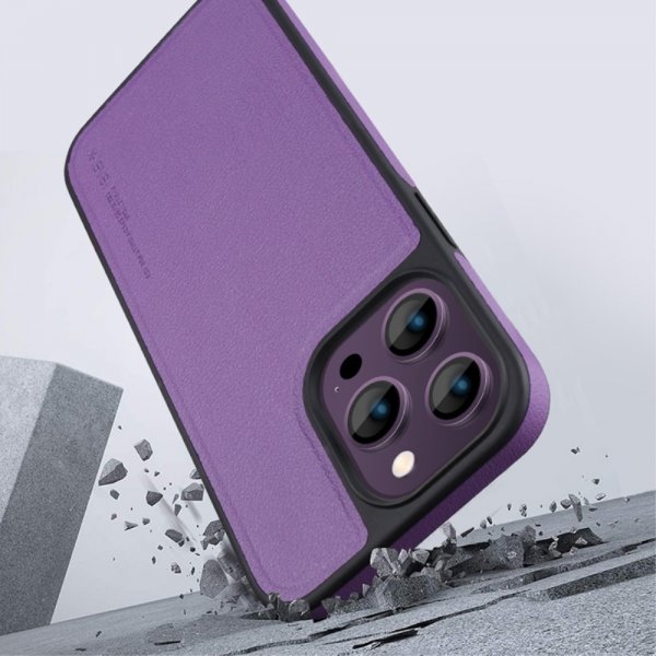 X-Level iPhone 15 Pro Max Cover Kunstlæder MagSafe Blå
