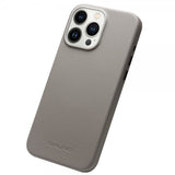 Qialino iPhone 15 Pro Max Cover Kunstlæder MagSafe Grå
