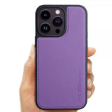 X-Level iPhone 15 Pro Max Cover Kunstlæder MagSafe Lilla