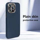 X-Level iPhone 15 Pro Max Cover Lædertekstur MagSafe Blå