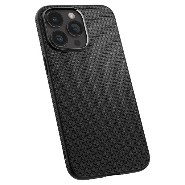 Spigen iPhone 15 Pro Max Cover Liquid Air Matte Black