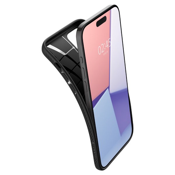 Spigen iPhone 15 Pro Max Cover Liquid Air Matte Black