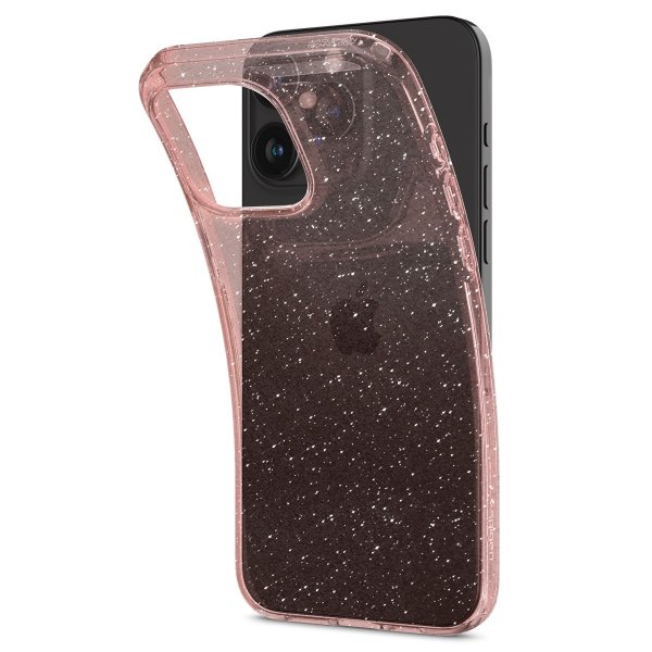 Spigen iPhone 15 Pro Max Cover Liquid Crystal Glitter Rose Quartz