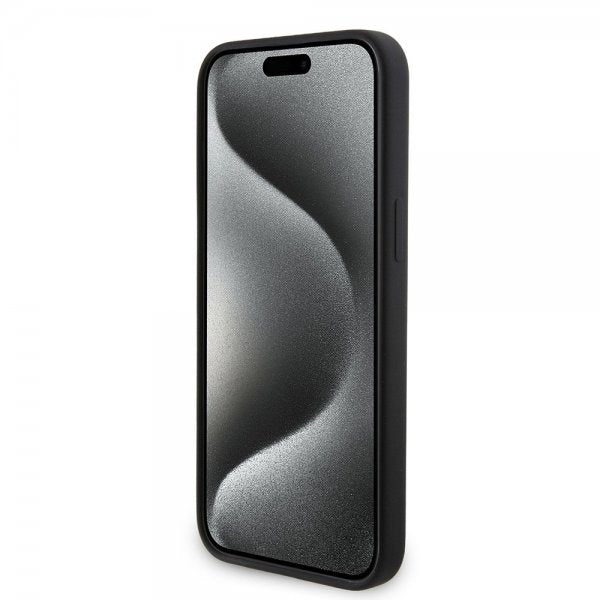 Karl Lagerfeld iPhone 15 Pro Max Cover Liquid Silicone MagSafe Sort