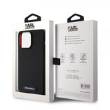Karl Lagerfeld iPhone 15 Pro Max Cover Liquid Silicone MagSafe Sort
