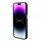 Guess iPhone 15 Pro Max Cover Liquid Silicone Metal Logo Sort