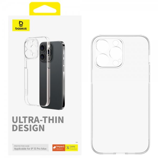Baseus iPhone 15 Pro Max Cover Lucent Series Transparent