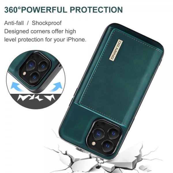 Dg.Ming iPhone 15 Pro Max Cover M1 Series Aftagelig Kortholder Grøn