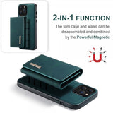 Dg.Ming iPhone 15 Pro Max Cover M1 Series Aftagelig Kortholder Grøn