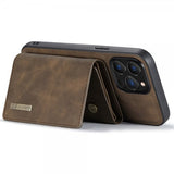 Dg.Ming iPhone 15 Pro Max Cover M1 Series Aftagelig Kortholder Kaffe