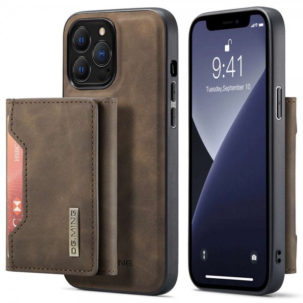 Dg.Ming iPhone 15 Pro Max Cover M2 Series Aftagelig Kortholder Kaffe