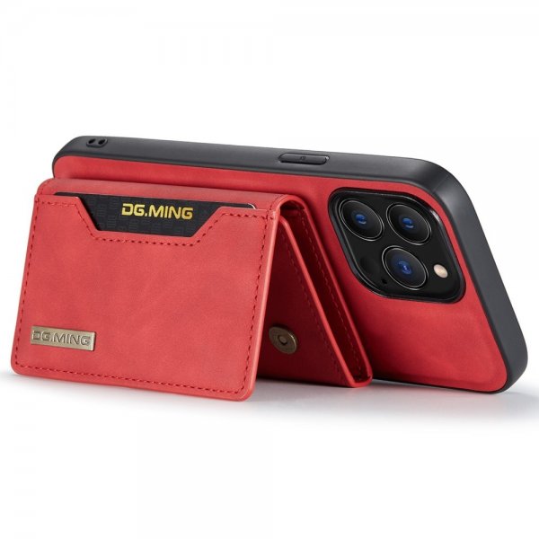 Dg.Ming iPhone 15 Pro Max Cover M2 Series Aftagelig Kortholder Rød