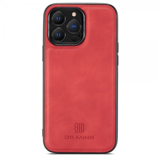 Dg.Ming iPhone 15 Pro Max Cover M2 Series Aftagelig Kortholder Rød
