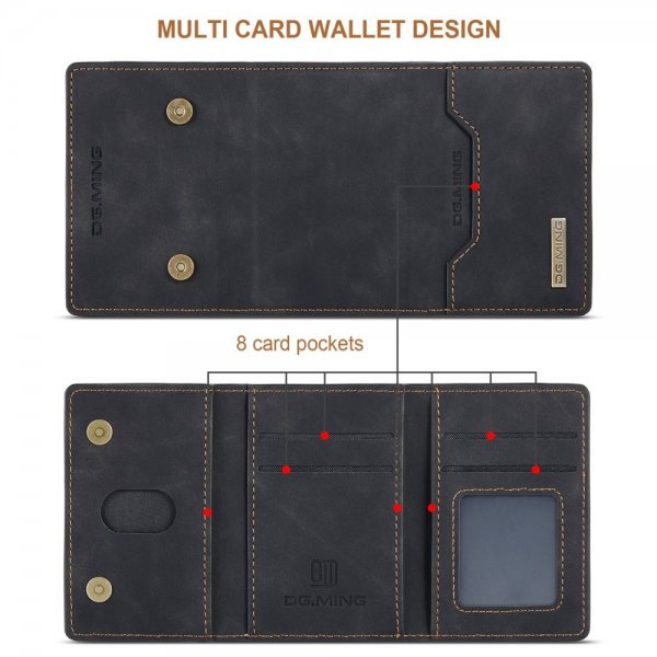 Dg.Ming iPhone 15 Pro Max Cover M2 Series Aftagelig Kortholder Sort