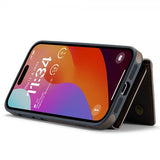 Dg.Ming iPhone 15 Pro Max Cover M5-serie Aftagelig Kortholder Kaffe