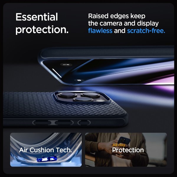 Spigen iPhone 15 Pro Max Cover Mag Armor MagFit Navy Blue