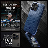 Spigen iPhone 15 Pro Max Cover Mag Armor MagFit Navy Blue