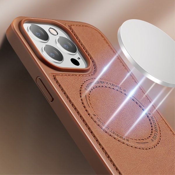 X-Level iPhone 15 Pro Max Cover MagSafe Denim Jakke Blå