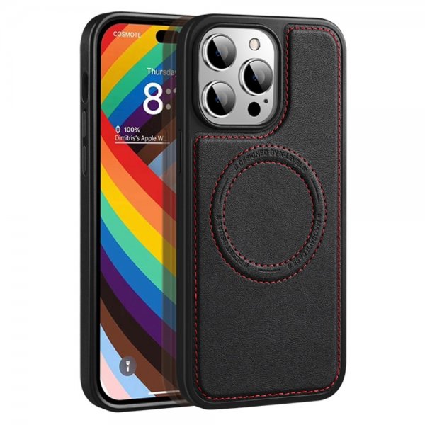 X-Level iPhone 15 Pro Max Cover MagSafe Denim Jacket Sort